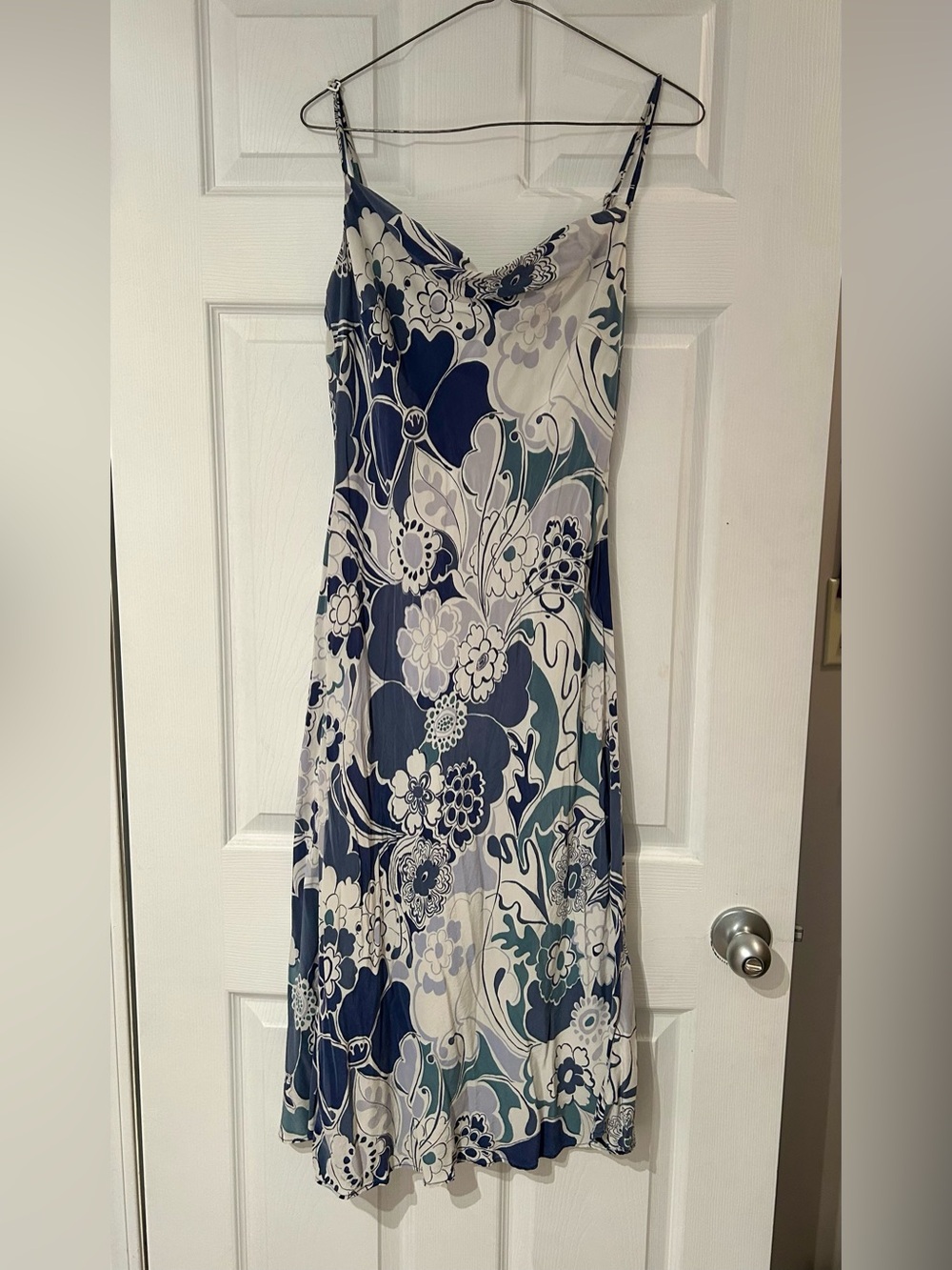 Phase Eight Blue and White Patterned Dress